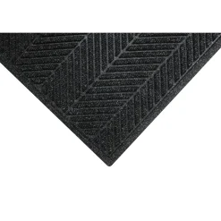 M+A Matting WaterHog Max Herringbone Fashion Mat, Universal Cleated, 3' x 5', Black Smoke (22417035070)
