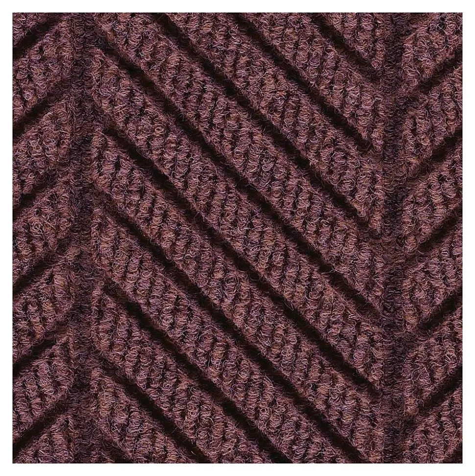 M+A Matting WaterHog Max Herringbone Classic Mat, Smooth, 3' x 10', Maroon (224074000000)