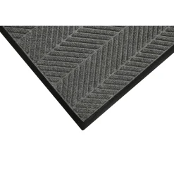 M+A Matting WaterHog Max Herringbone Classic Mat, Smooth, 4' x 6', Grey Ash (22407346170)