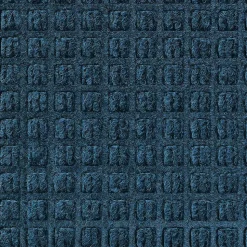M+A Matting WaterHog Squares Fashion Mat, Universal Cleated, 6' x 8', Navy (2806168070)