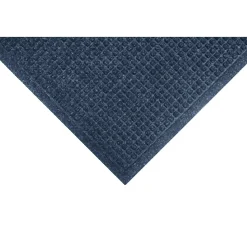M+A Matting WaterHog Squares Fashion Mat, Universal Cleated, 3' x 10', Navy (28061310070)