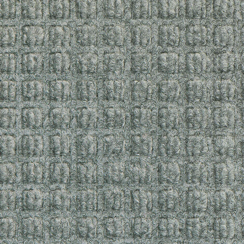 M+A Matting WaterHog Squares Fashion Mat, Universal Cleated, 6' x 8', Medium Grey (2805768070)