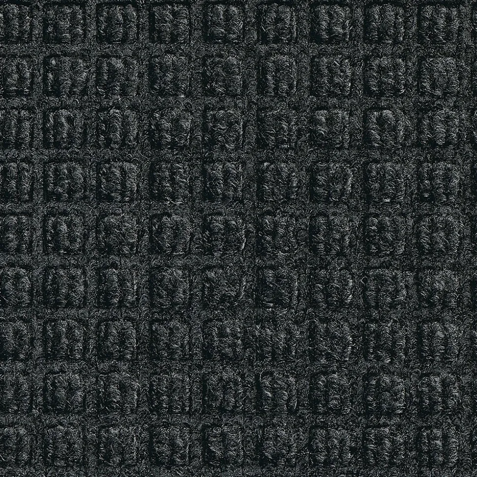 M+A Matting WaterHog Squares Fashion Mat, Universal Cleated, 6' x 20', Charcoal (28054620070)