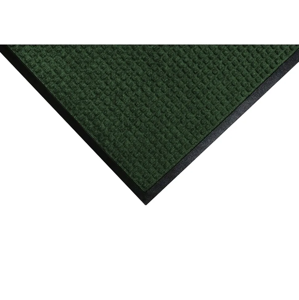M+A Matting WaterHog Squares Classic Mat, Smooth, 6' x 6', Evergreen (2005966170)