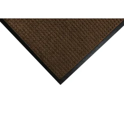 M+A Matting WaterHog Squares Classic Mat, Smooth, 6' x 6', Dark Brown (2005266170)