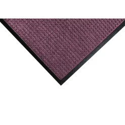 M+A Matting WaterHog Squares Classic Mat, Universal Cleated, 3' x 5', Bordeaux (2006035070)