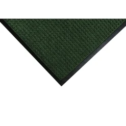 M+A Matting WaterHog Squares Classic Mat, Universal Cleated, 3' x 5', Evergreen (2005935070)