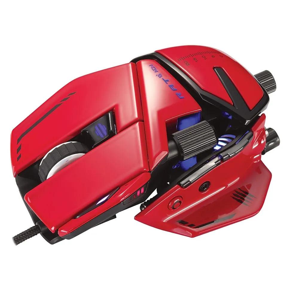 MAD CATZ R.A.T. 8+ ADV Optical Gaming Mouse, Red (MR06DCINRD000-0)