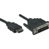 Manhattan 6' 19-Pin HDMI to DVI-D 24+1 Cable, Black (ICI372503)