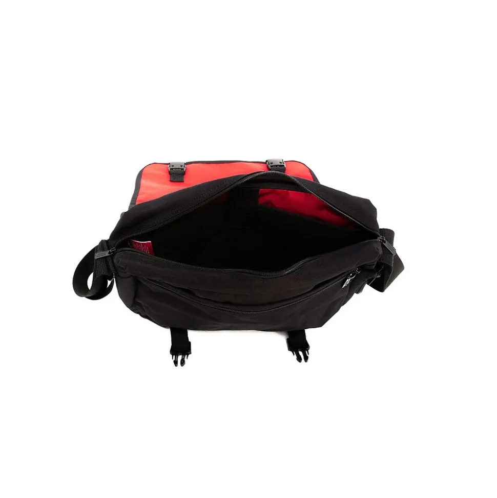 Manhattan Portage Delancey Fabric Casual Messenger Bag, Black (1466 BLK)