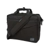 Manhattan Portage Second Avenue Fabric Water-Resistant Briefcase, Black (1741-BL BLK)