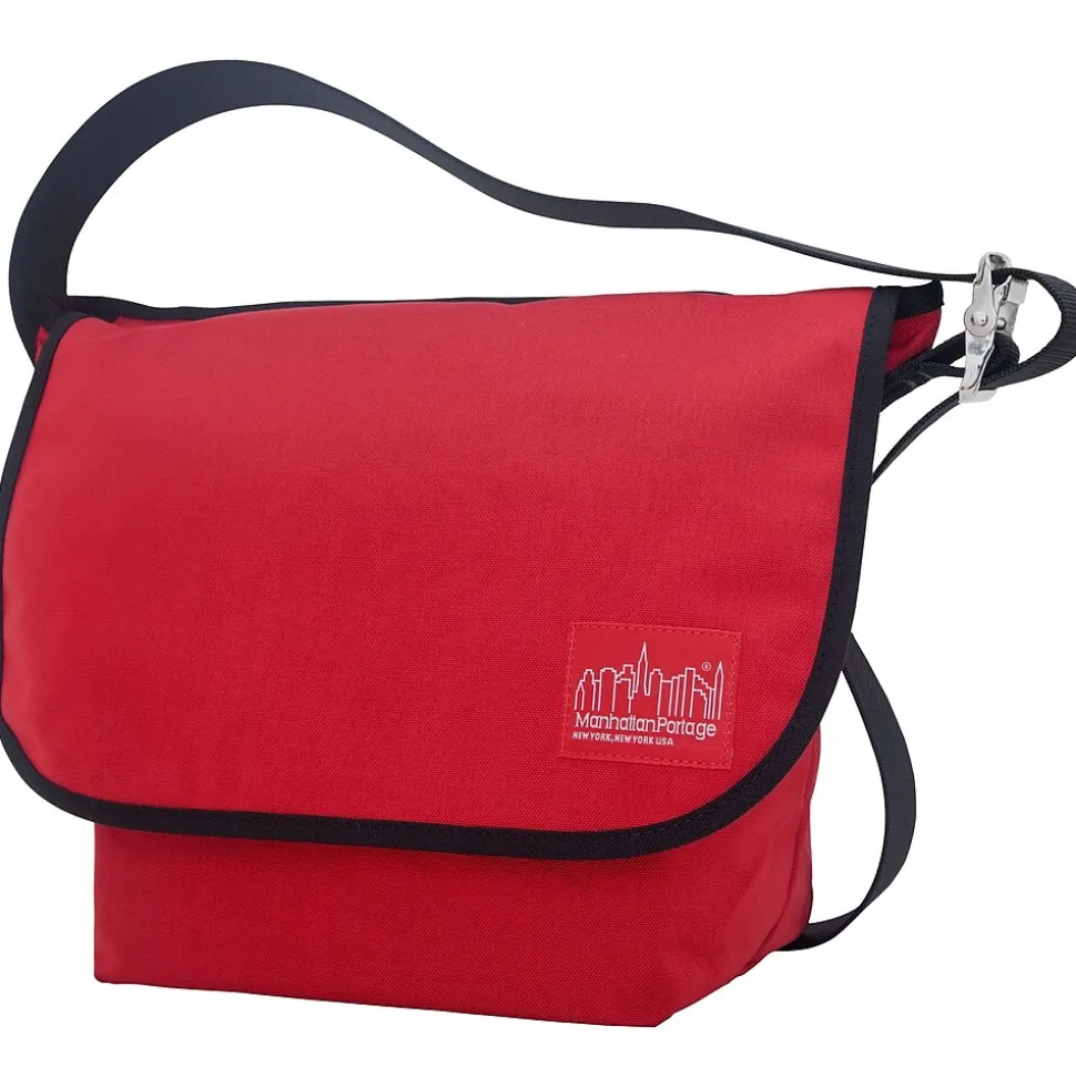 Manhattan Portage Vintage Messenger Bag Medium Red (1606V RED)