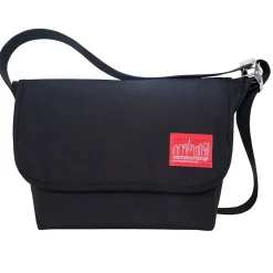 Manhattan Portage Vintage Messenger Bag Jr. Medium Black (1606V-JR BLK)