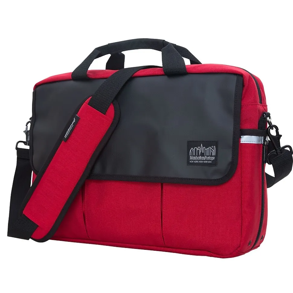 Manhattan Portage Webb Convertible Briefcase Red (1448-BL RED)