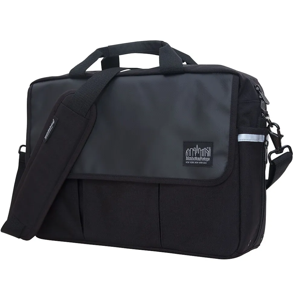 Manhattan Portage Webb Convertible Briefcase Black (1448-BL BLK)