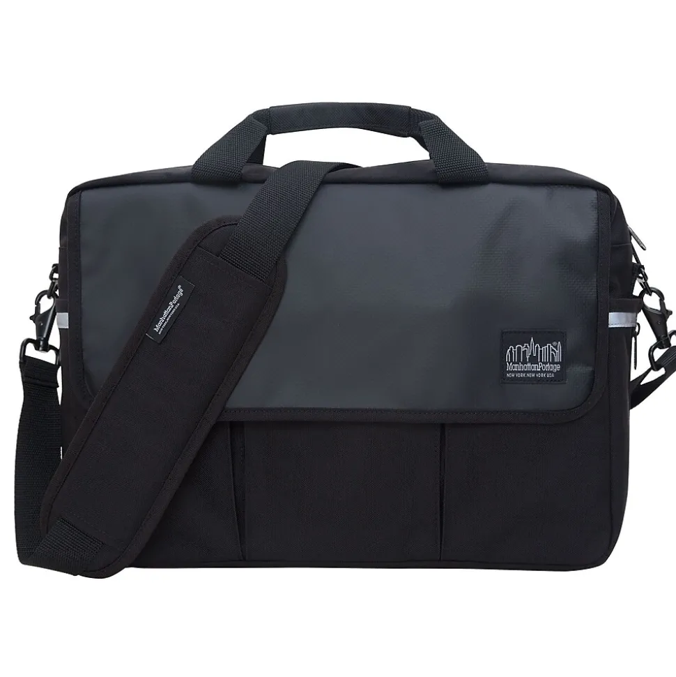 Manhattan Portage Webb Convertible Briefcase Black (1448-BL BLK)