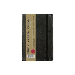 Markings by C.R. Gibson Pocket Journal, 3.56" x 5.5", Narrow Ruled, Black, 192 Pages (MJ3-4791)
