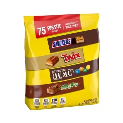 Mars Fun-Size Milk Chocolate Candy Variety Mix, 40.3 oz., 75 Pieces (459747)