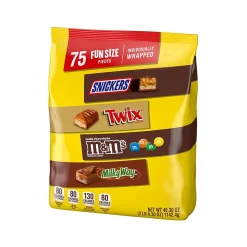 Mars Fun-Size Milk Chocolate Candy Variety Mix, 40.3 oz., 75 Pieces (459747)