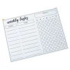 Martha Stewart 16" x 12" Dry-Erase Weekly Task Board, White (MS109A)