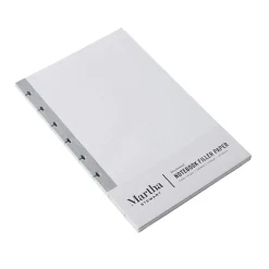 Martha Stewart Discbound Junior College Ruled Filler Paper, 5.5" x 8.5", 50 Sheets/Pack (MS107W)
