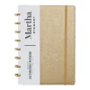 Martha Stewart Gold Faux Leather Junior Discbound Notebook (MS102F)