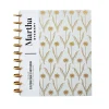 Martha Stewart Grey Floral Poly Letter Discbound Notebook (MS102K)
