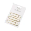 Martha Stewart Large Paper Clip, Gold, 6/Pack (MS104R)