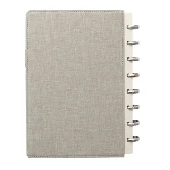 Martha Stewart 1-Subject Customizable Notebook, 6.375" x 9", College Ruled, 60 Sheets, Gray/Silver (MS102E)