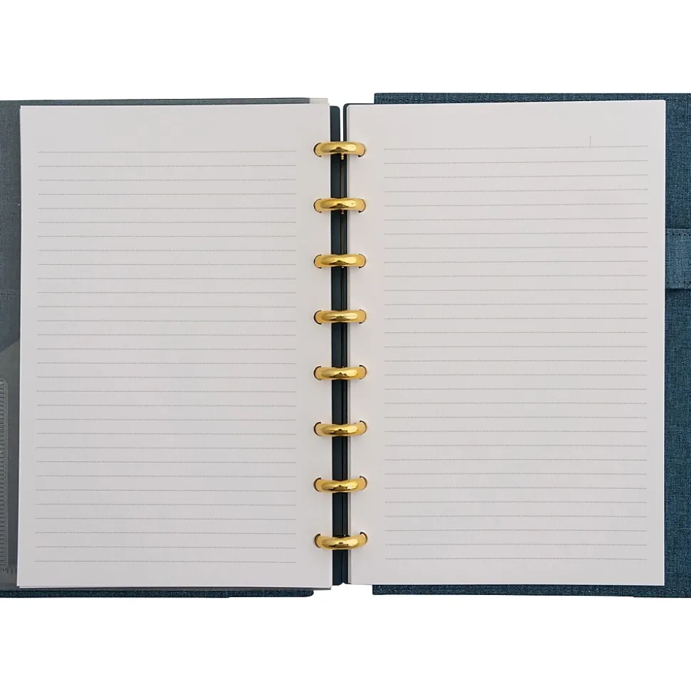 Martha Stewart 1-Subject Customizable Notebook, 6.38" x 9", Narrow Ruled, 60 Sheets, Blue (MS110P)