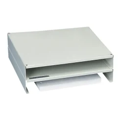 Martin Yale Mead-Hatcher Stackable Monitor Riser, Gray/Silver (21202)