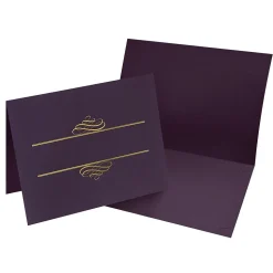 Masterpiece Studios Certificate Holders, 9.375" x 12", Plum, 5/Pack (903106)