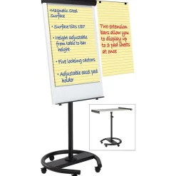 Mastervision 360°Gold Ultra Dry/Wet Erase Easel, 41", Black Aluminum, Each (EA4806156)