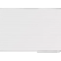 MasterVision Magnetic Dry-Erase Ruled Planning Board, Aluminum Frame, 6' x 4' (MA2794830)