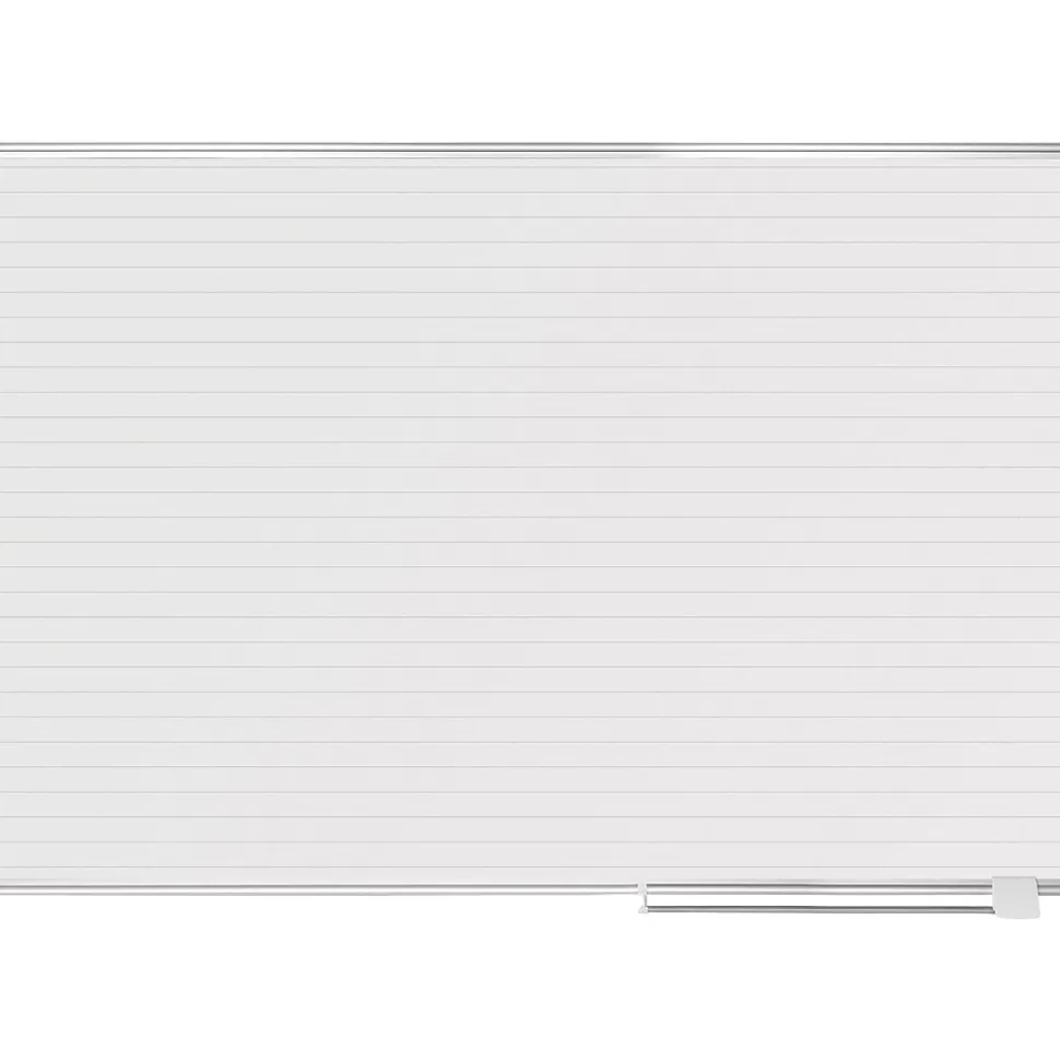MasterVision Magnetic Dry-Erase Ruled Planning Board, Aluminum Frame, 6' x 4' (MA2794830)