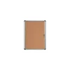 MasterVision® Slim-Line Enclosed Cork Bulletin Board, Cork, 38" X 28" X 1 3/8" (VT630101690)