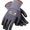 MaxiFlex Endurance Seamless Knit Nylon Glove, Nitrile Coated, Gray/Black, Medium, 12 Pairs (34-844/M)