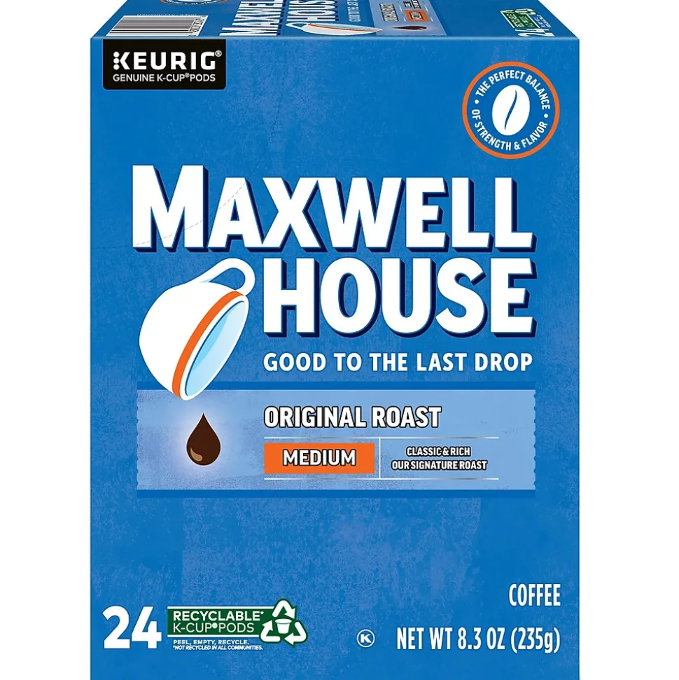 Maxwell House Original Roast Coffee Keurig® K-Cup® Pods, Medium Roast, 24/Box (5469)