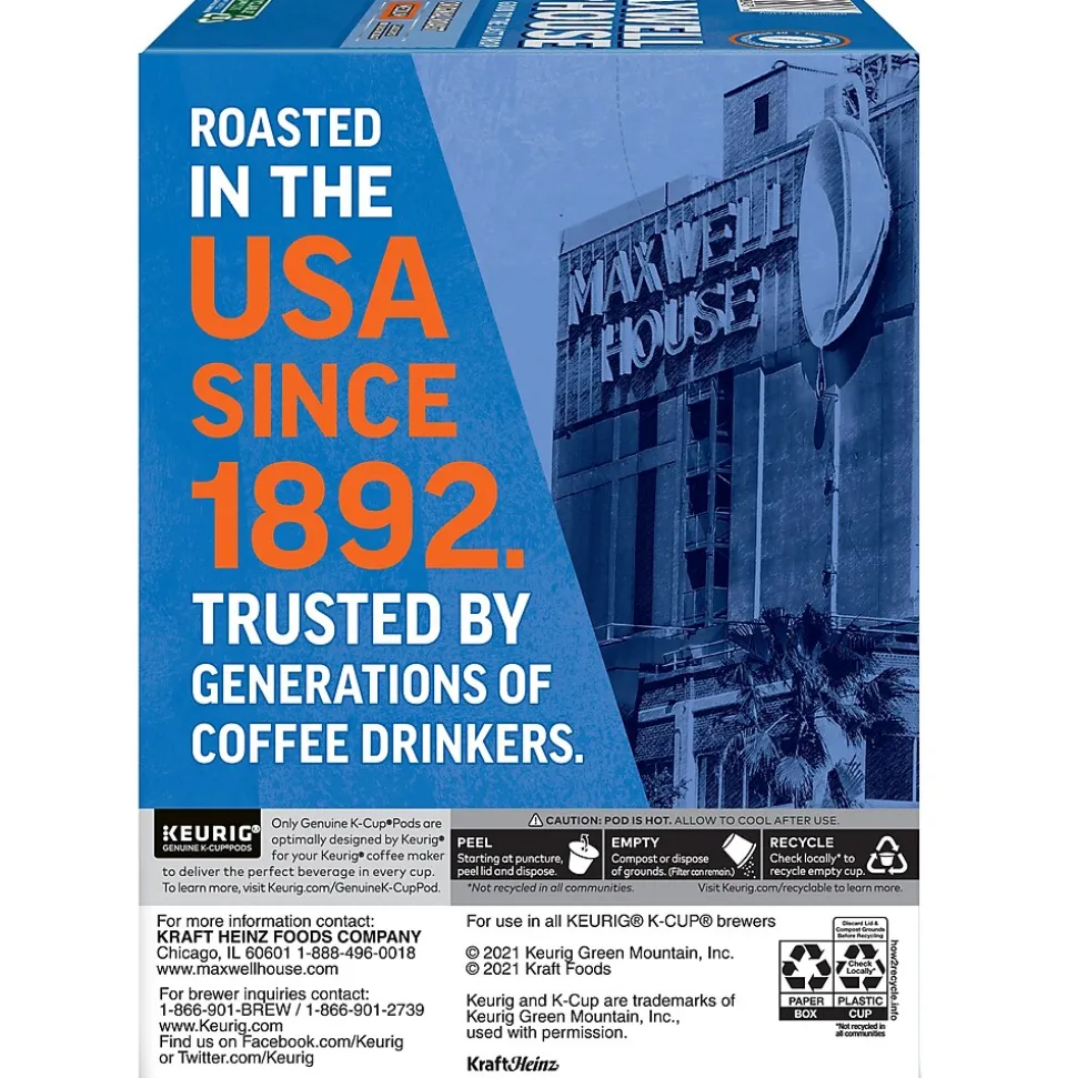 Maxwell House Original Roast Coffee Keurig® K-Cup® Pods, Medium Roast, 24/Box (5469)