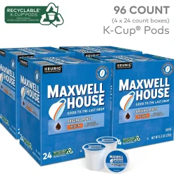 Maxwell House Original Roast Coffee, Keurig K-Cup Pod, Medium Roast, 96/Carton (5469CT)