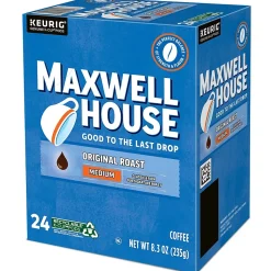 Maxwell House Original Roast Coffee, Keurig K-Cup Pod, Medium Roast, 96/Carton (5469CT)