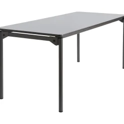 Maxx Legroom Wood Folding Table 30x72, Gray