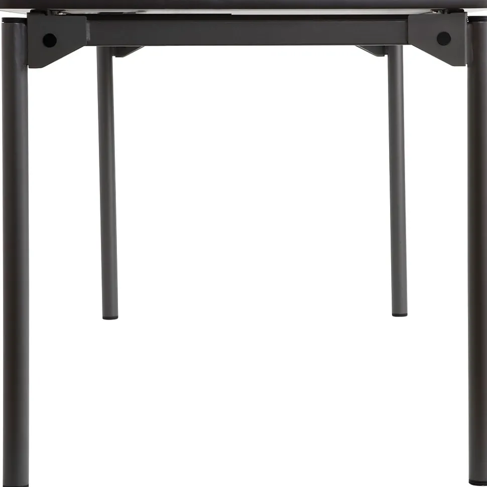 Maxx Legroom Wood Folding Table 30x72, Gray