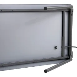 Maxx Legroom Wood Folding Table 30x72, Gray