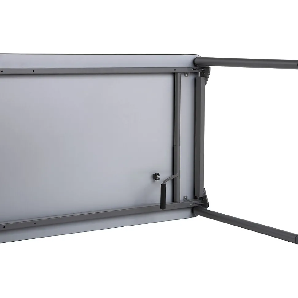 Maxx Legroom Wood Folding Table 30x72, Gray