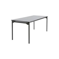 Maxx Legroom Wood Folding Table 30x72, Gray