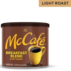 McCafe Breakfast Blend Ground Coffee, Light Roast, 30 Oz. (071526)
