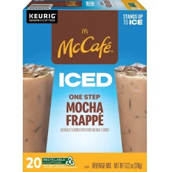 McCafe Mocha Frappe Iced Coffee Keurig® K-Cup® Pods, Medium Roast, 20/Box (5000372394)