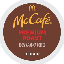 McCafe Premium Roast Coffee Keurig® K-Cup® Pods, Medium Roast, 96/Carton (080375CT)