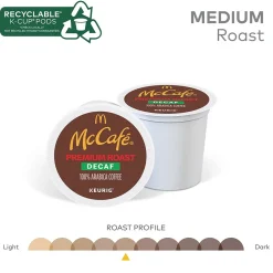 McCafe Premium Roast Decaf Coffee Keurig® K-Cup® Pods, Medium Roast, 24/Box (5000201380)